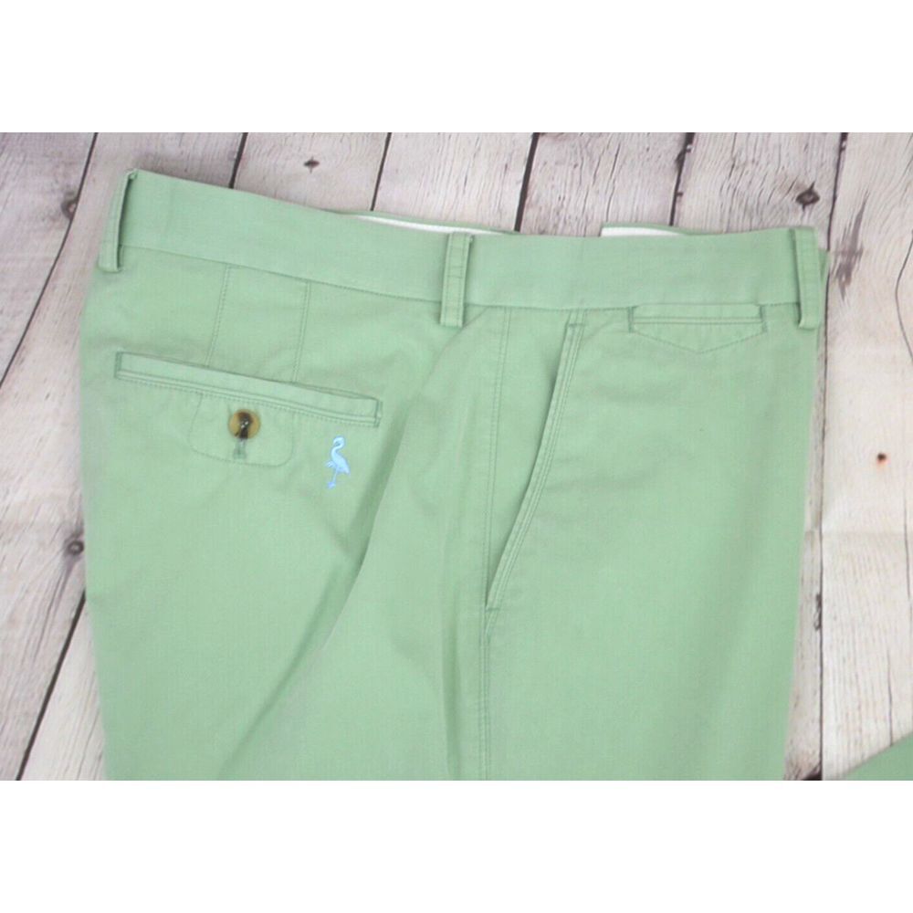TAILORBYRD COLLECTION Men's Flat Front Khaki / Chino Pants SIZE 36/34 Green